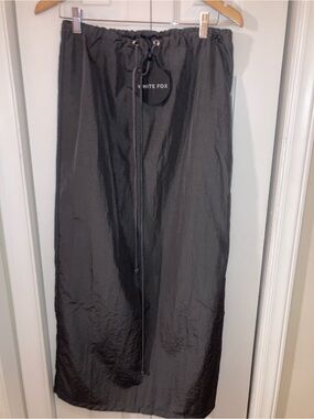 White Fox Boutique Charcoal Songs of Mine Cargo Maxi Skirt